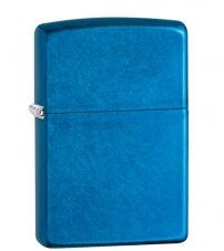 Зажигалка ZIPPO Classic с покрытием Cerulean™, латунь/сталь, синяя, глянцевая, 36x12x56 мм