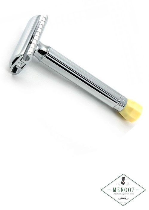 Станок Т- образный для бритья MERKUR-510С хром , с удлиненной ручкой и регулировкой угла наклона лезвия, лезвие в комплекте (1 шт) 510001