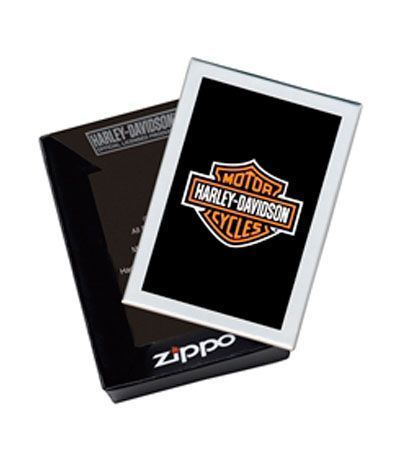 Зажигалка ZIPPO Harley-Davidson®, с покрытием Brushed Chrome, латунь/сталь, серебристая, 36x12x56 мм