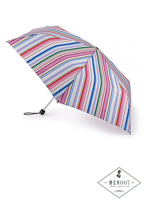 Зонт женский механика Fulton L902-4031 FunkyStripe (Разноцветные полоски)