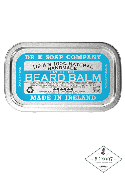 Бальзам для бороды DR K SOAP COMPANY ручной работы  Fresh Lime -50гр.
