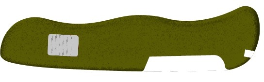Задняя накладка для ножей VICTORINOX 111 мм, нейлоновая, зелёная