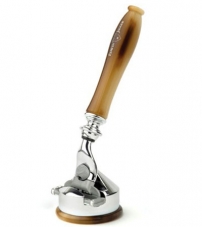 Набор для бритья Edwin Jagger Bulbous (бритва Mach3 с  ручкой смола цвета рога и подставка)    2PCLHCM3