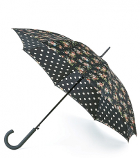 Зонт женский трость автомат Cath Kidston Fulton L778-2845 KingswoodRoseCharcoal (Цветы)