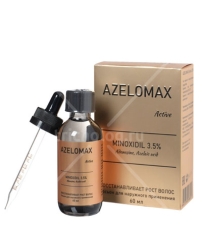 Лосьон для роста волос и бороды Азеломакс актив 3.5% -60мл.