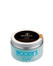 Формирующая глина сильной фиксации с низким уровнем блеска для укладки волос Woody's Clay -  96 гр