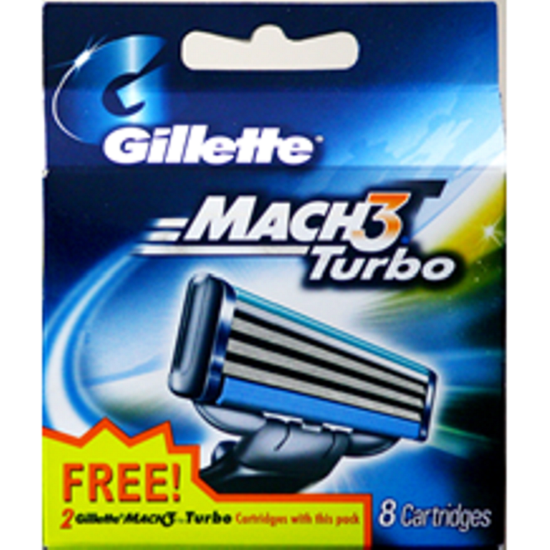 Gillette Mach3 Turbo сменные кассеты (8 шт)