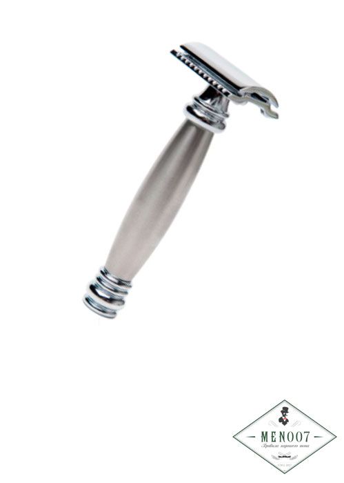 Станок Т- образный для бритья MERKUR-43С хромированный, с удлиненной ручкой, лезвие в комплекте (1 шт)