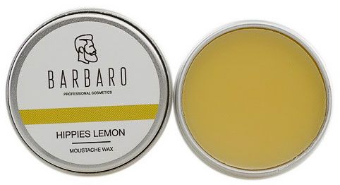 Воск для усов хиппи-лимон Barbaro Wax Hippies lemon - 12 гр
