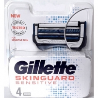 Gillette Fusion Skinguard сменные кассеты (4 шт)
