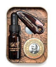 Подарочный набор для бороды и усов Captain Fawcett Ricki Hall Booze & Baccy Grooming Survival Kit