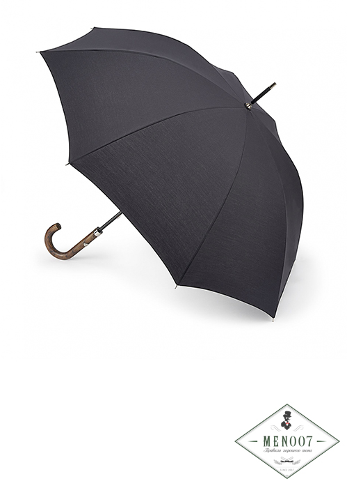 Зонт женский трость Fulton L893-01 Black (Черный)