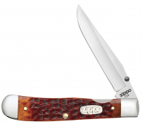 Нож перочинный Chestnut Bone Standard Jigged Trapperlock + зажигалка 207 ZIPPO 50599_207