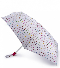 Зонт женский трость Lulu Guinness Fulton L719-3649 ConfettiLip (Конфетти губ)