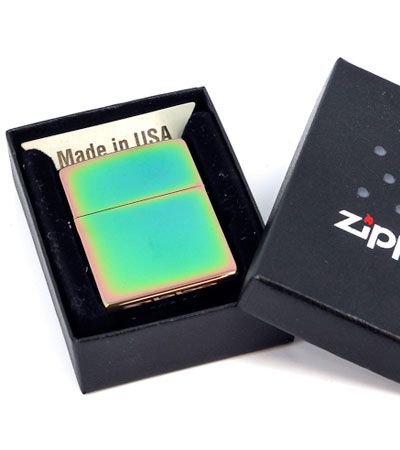 Зажигалка ZIPPO Classic с покрытием Spectrum™, латунь/сталь, разноцветная, глянцевая, 36x12x56 мм