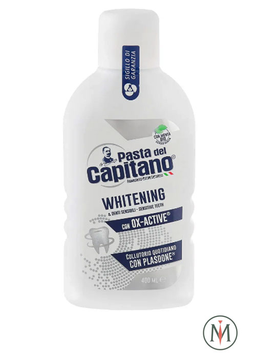 Ополаскиватель для полости рта Pasta del Capitano Whitening / Отбеливающий с активным кислородом 400 мл 