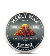 Воск для волос MANLY WAX BLACK 100мл.