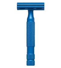 Т-образная бритва Rockwell 6S, нержавеющая сталь, синяя