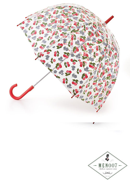 Дизайнерский зонт-трость «Вишня», механика, Cath Kidston, Birdcage, Fulton L546-1984