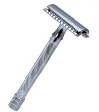 Станок Т- образный для бритья MERKUR-23C хромированный, с удлиненной ручкой, лезвие в комплекте