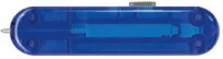 Задняя накладка для ножей 84 мм, пластиковая, полупрозрачная синяя VICTORINOX C.6302.T4.10