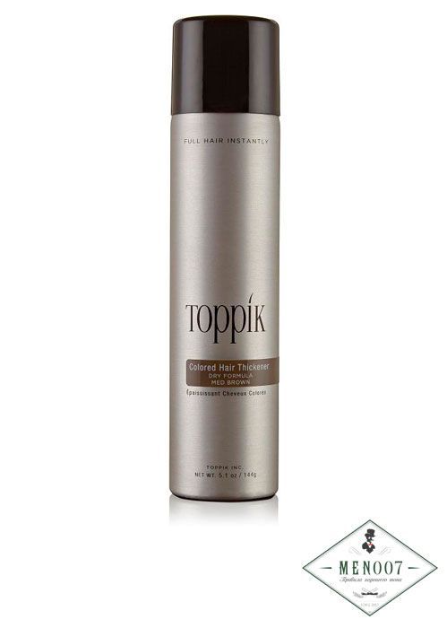 Цветной загуститель камуфляж для волос Toppik (черный) Black