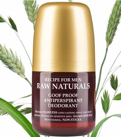 Дезодорант Recipe For Men RAW Naturals Goof Proof Antitranspirant Deodorant-60г.