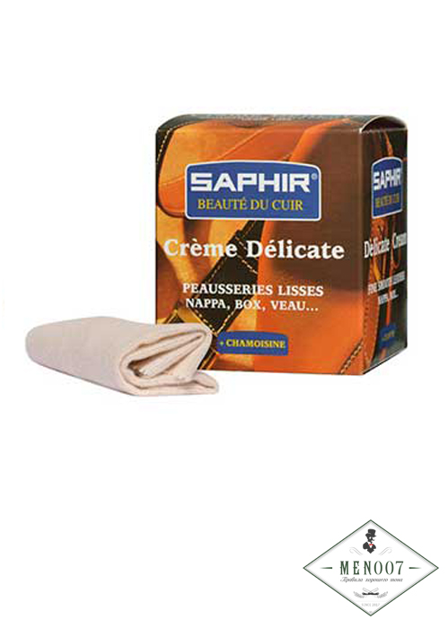 Крем-бальзам «Delicate cream» Saphir Стеклянная банка 50 мл, бесцветный.