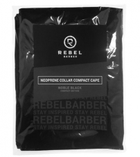 Пеньюар с неопреновым воротником Rebel Barber Noble Black Compact Edition