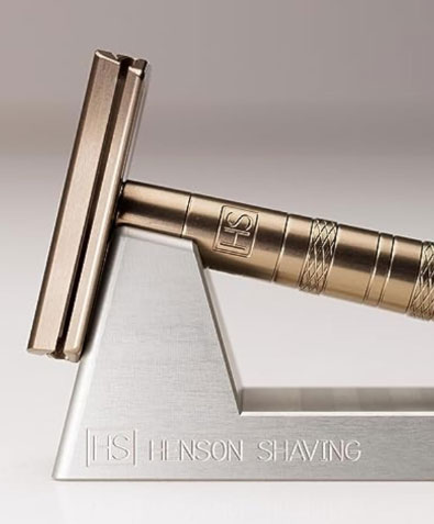 Подставка для бритвы Henson Shaving, серебристая