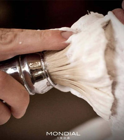 Крем для бритья Mondial "SANDALO" с ароматом сандалового дерева, деревянная чаша, 140 мл