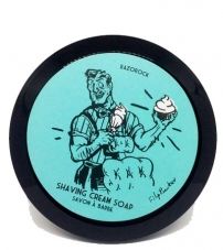 Мыло-крем для бритья RazoRock Blue Barbershop Shaving Cream Soap 150мл.