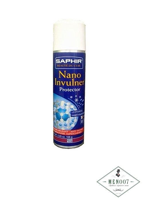 Пропитка «NANO Invulner» SAPHIR для всех видов кож, текстиля и материалов, аэрозоль, 250 мл.