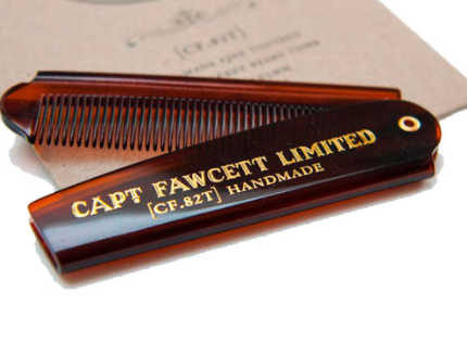 Складная расческа для волос и бороды Captain Fawcett Folding Pocket Beard Comb 193 мм