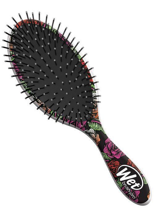 Расчёска пластиковая для волос WetBrush SUGAR SKULL RED ROSE