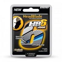 Набор сменных кассет для станка с 6 -ю лезвиями HeadBlade HB6 4 ct Six Blade Replacement Kit