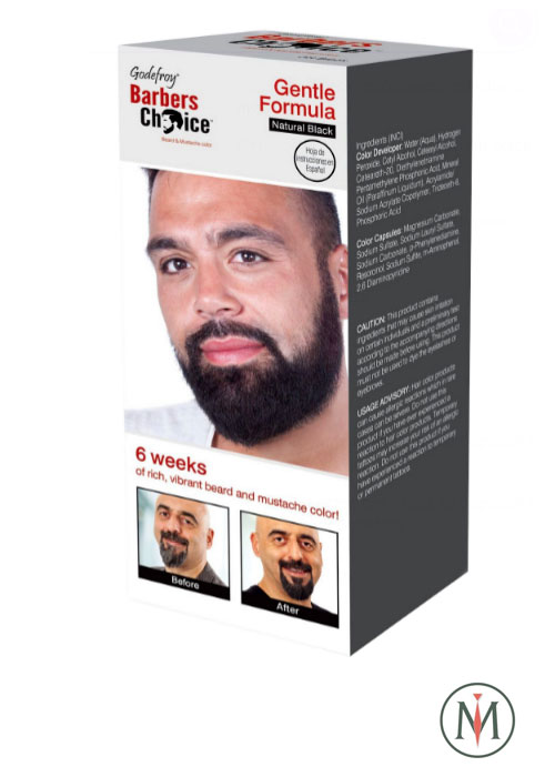 Краска для бороды и усов Godefroy Barbers Choice Natural Black набор (натурально-черный)