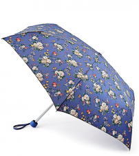 Зонт с большим куполом «Цветы на голубом», механика, Cath Kidston, Minilite, Fulton L768-3068
