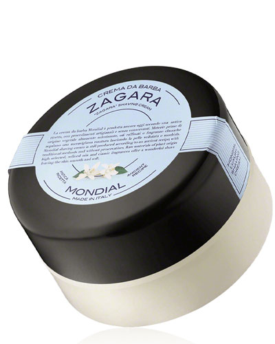 Крем для бритья Mondial "ZAGARA" с ароматом флёрдоранжа, пластиковая чаша plexiglas, 150 мл