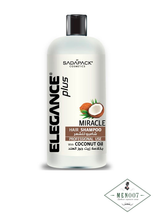 Шампунь для волос с кокосовым маслом Elegance Miracle Hair Shampoo - 1000 мл