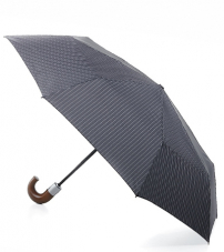 Элегантный мужской зонт, серый в тонкую полоску, автомат, Chelsea, Fulton G818-1682