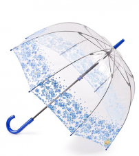 Зонт женский трость Fulton L787-3017 BlueDitsyBorder (Бордюр)