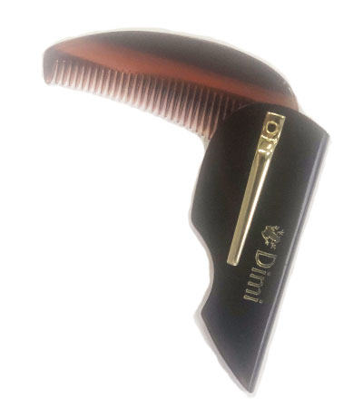 Расческа-гребень для бороды и усов складной с зажимом DIMI , 135 мм (083А)