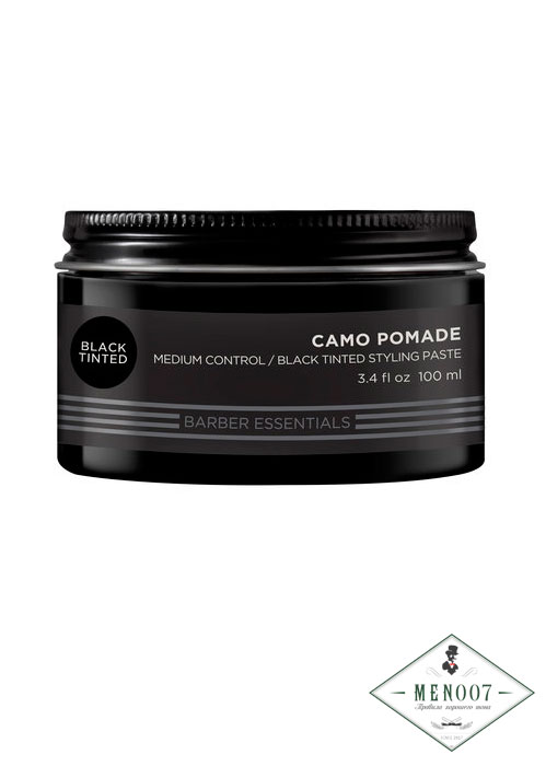Чёрная камуфлирующая помада-паста мужская Redken Brews Color Camo Pomade - 100 мл