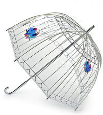 Зонт женский трость Lulu Guinness Fulton L719-3452 LoveBirds (Неразлучники)