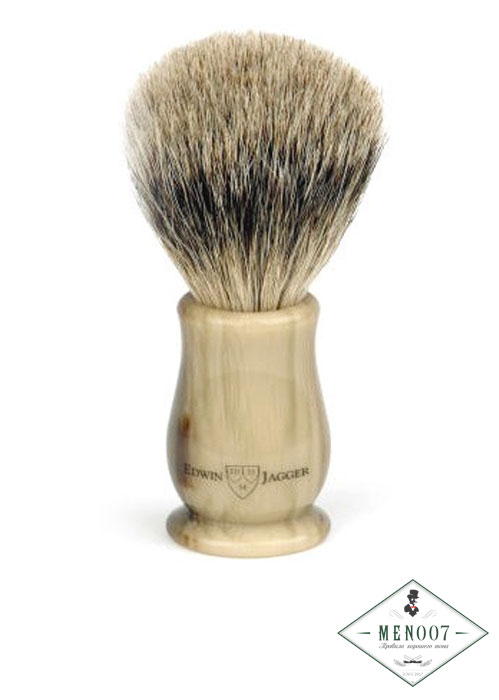Помазок для бритья Chatsworth (барсучий волос), цвет смолы рога Edwin Jagger  LHСSBBB