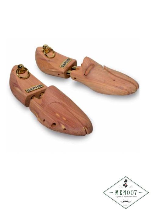 Распорка для хранения обуви SAPHIR подпружиненная колодка, натуральное дерево кедр.