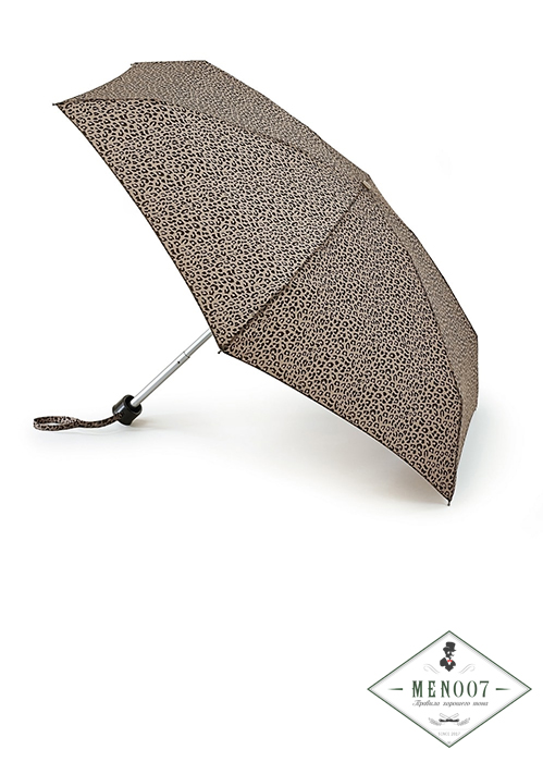 Суперлегкий женский зонт «Леопард», механика, Tiny, Fulton L501-2746