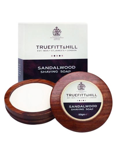 Мыло-люкс для бритья в деревянной чаше Truefitt & Hill Sandalwood -99гр.