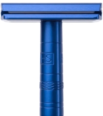 Т-образная бритва Henson Shaving AL13, синяя, Mild
